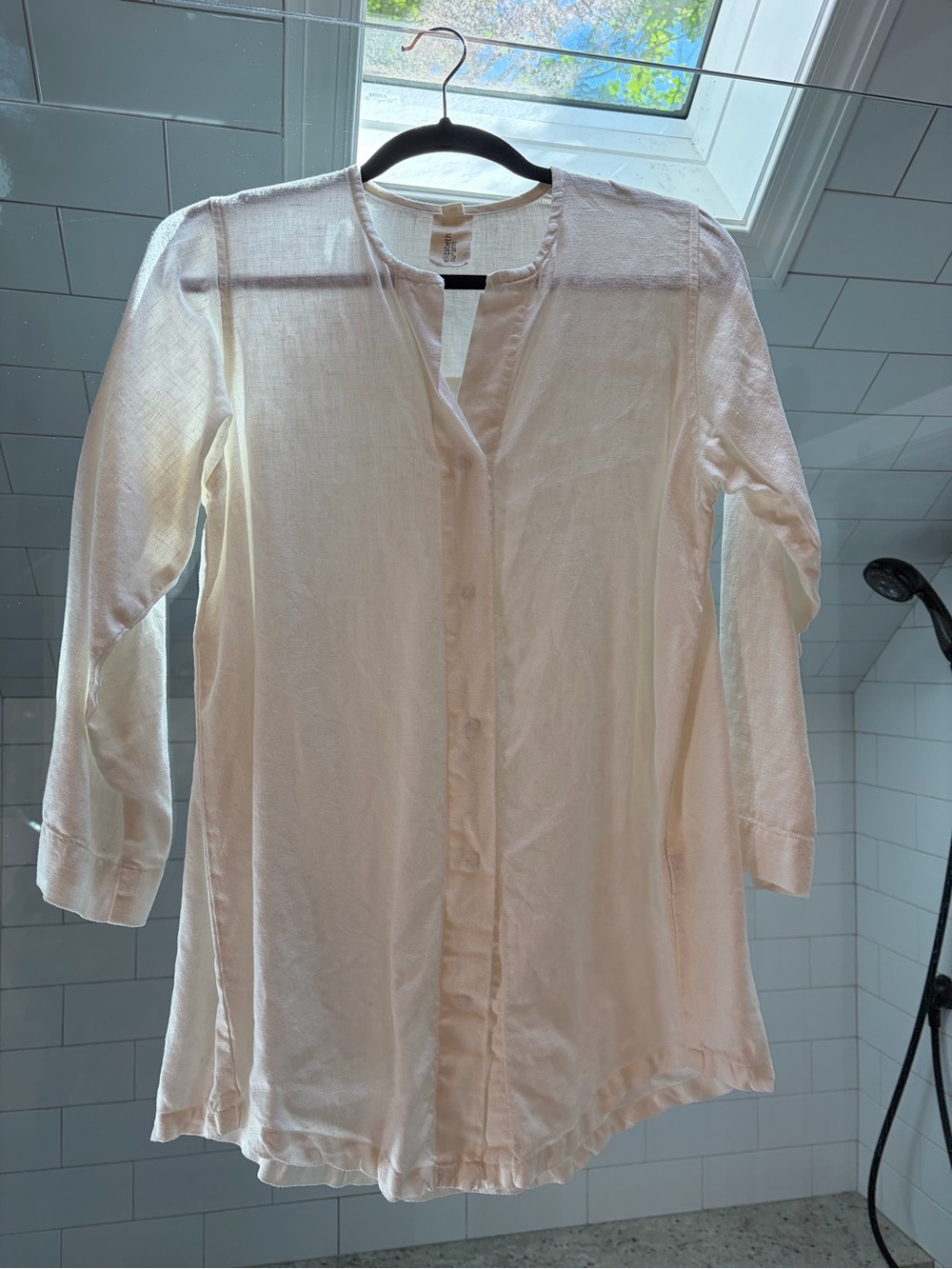 Elizabeth Suzann Ivory Kara Button-Front Top